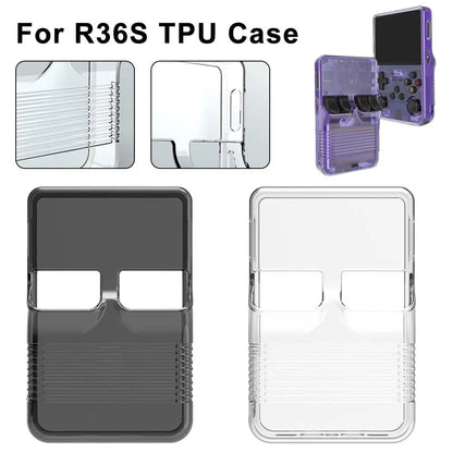 Funda Protectora TPU para Consola R36S – Transparente y Resistente a Golpes