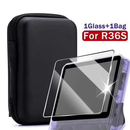 Pack Funda + Cristal Templado para Consola R36S | Accesorios Retro Gaming